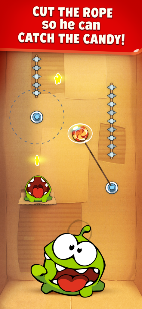 Cut the Rope artwork from the official Google Play listing